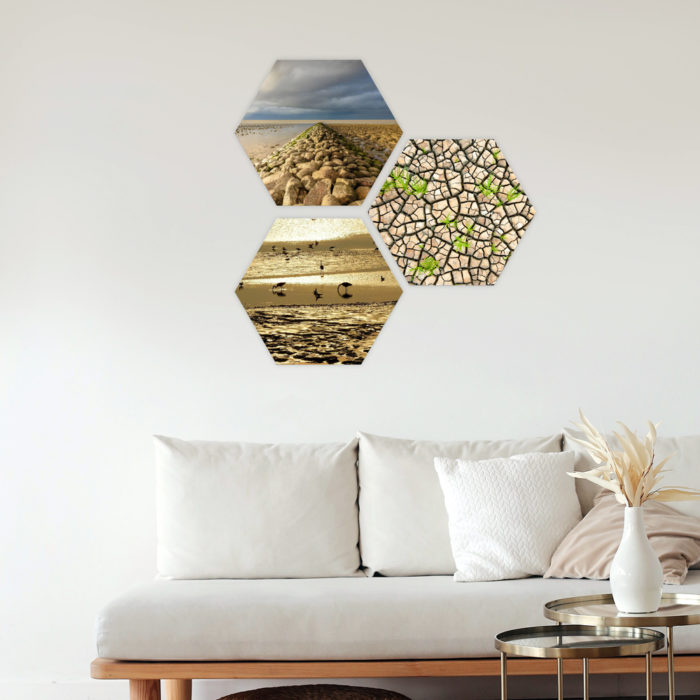 Foto hexagon (zeshoek) - Afbeelding 3