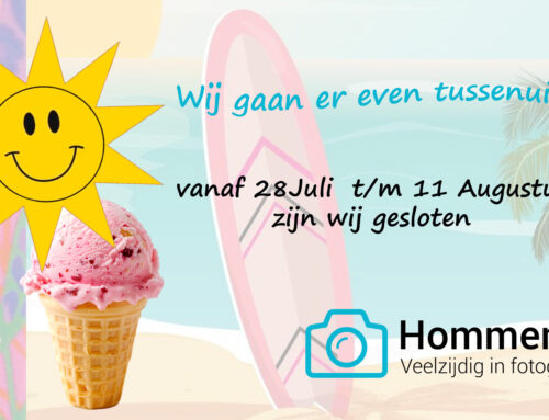 Gesloten vanaf 28 juli t/m 11 augustus